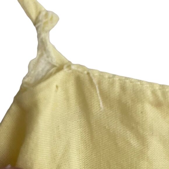 ZARA Cotton Sleeveless Tiered Midi Dress Yellow M - Picture 9 of 15